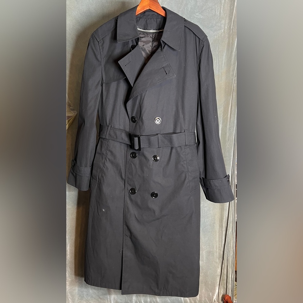 US Army Black All-Weather Overcoat Dress Uniform